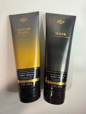 Bath & Body Works Men's After Dark & Noir Body Creams - Black, Gold